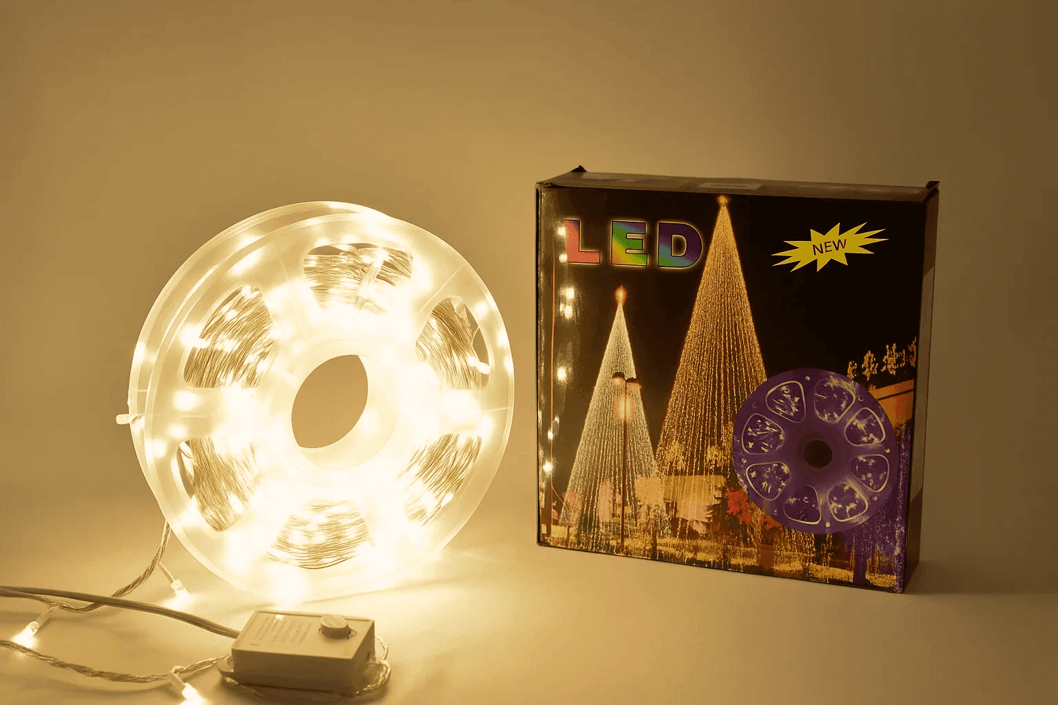 LED лампи 50м – гирлянд за коледна и парти украса