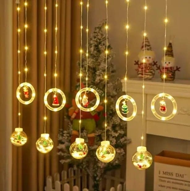 LED коледна завеса