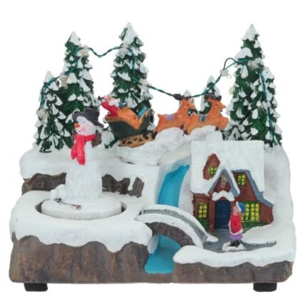 Светещо Декоративно Коледно Селце, Коледна Песничка, LED Светлини