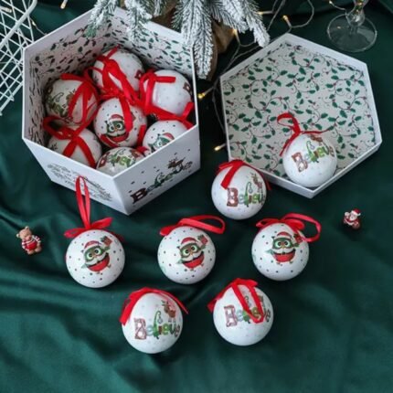 Комплект луксозни Kоледни топки, Подаръчна кутия, 14бр