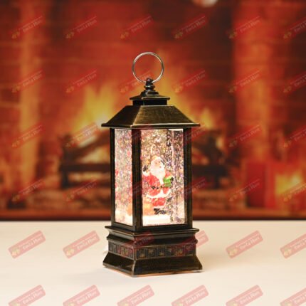 LED коледен фенер преспапие, светещ с музика, 21х8